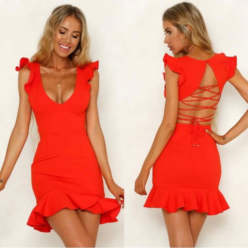 Hello Molly take the reigns red dress